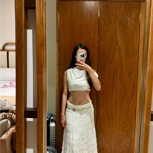 White Asymmetrical Top